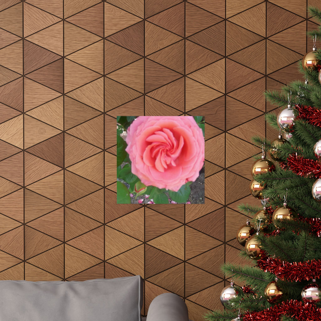 Beautiful Pink Rose Vertical Poster – Floral Wall Art, Home Decor, Gift for Her, Botanical Print, Mother's Day Decoration