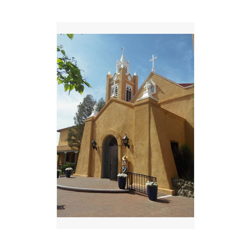 Matte Vertical Poster of Charming Church, Wall Art, Home Decor, Art Print, Gift for Housewarming, Unique Artwork