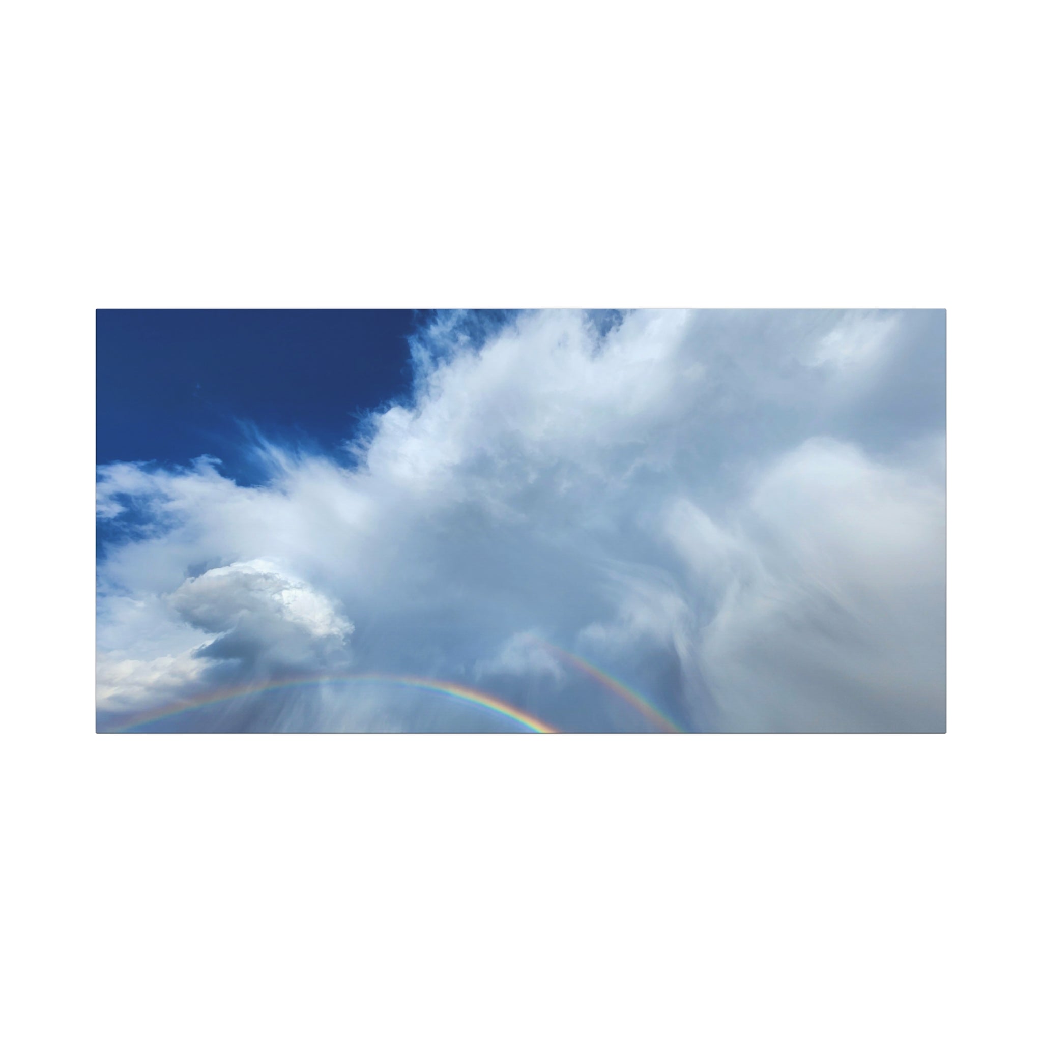 Rainbow Cloud Art Canvas Print, Stretched Wall Decor, Home/Office Art, Gift for Nature Lovers, Gallery Wall Accent