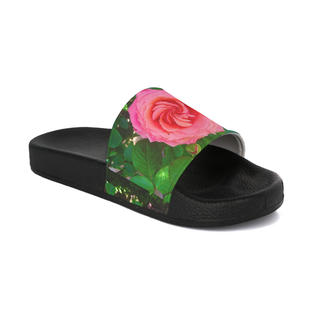 Floral Women's Slide Sandals | Cute Summer Slip-Ons, Beach Footwear, Casual Slides, Stylish Comfort Sandals, Gift for Her