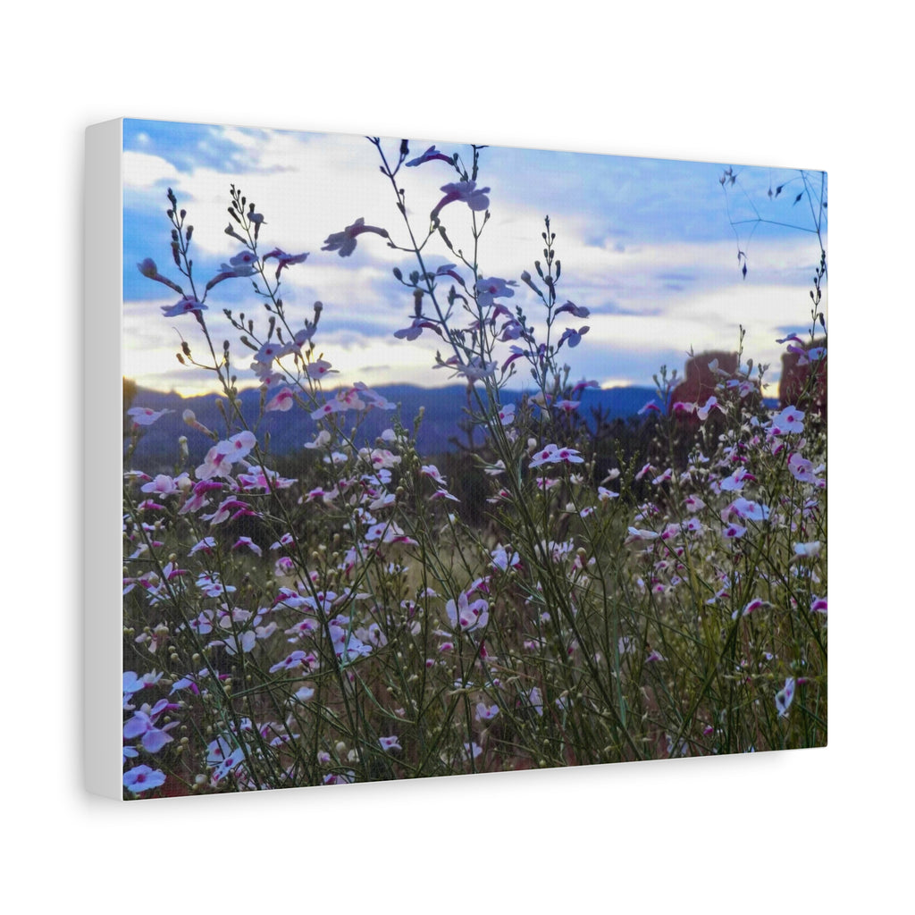 Floral Wall Art Canvas, Nature-Inspired Home Decor, Flower Print, Rustic Living Room, Gift for Gardeners, Boho Wall Art