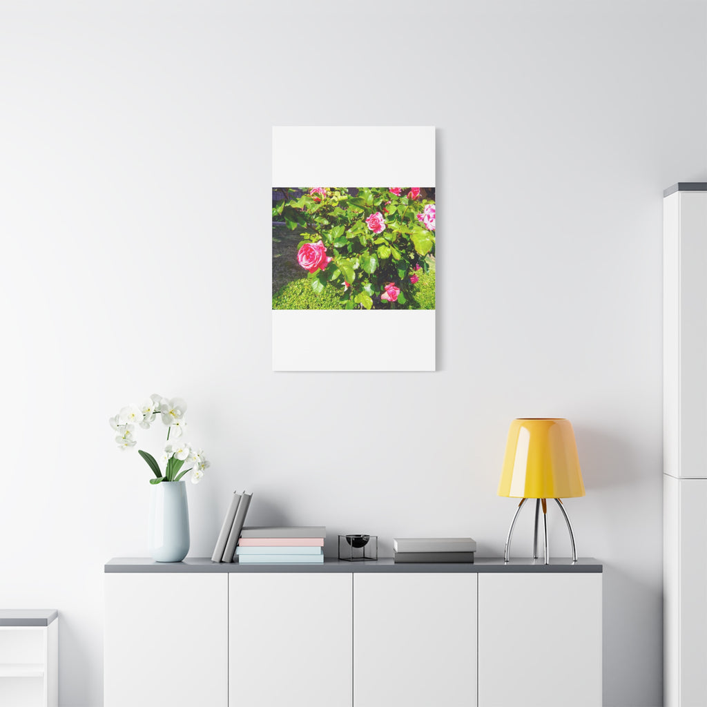Floral Canvas Wall Art, Pink Rose Decor, Home Gallery Piece, Flower Photography, Garden Wall Decor, Floral Print