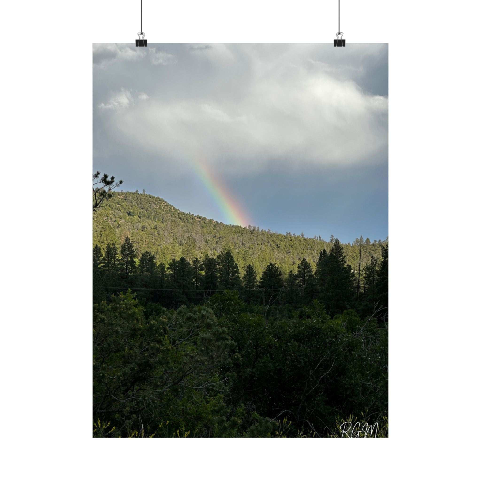 Rainbow Landscape Matte Vertical Posters, Nature Wall Art, Home Decor, Gift for Nature Lovers, Inspirational Prints