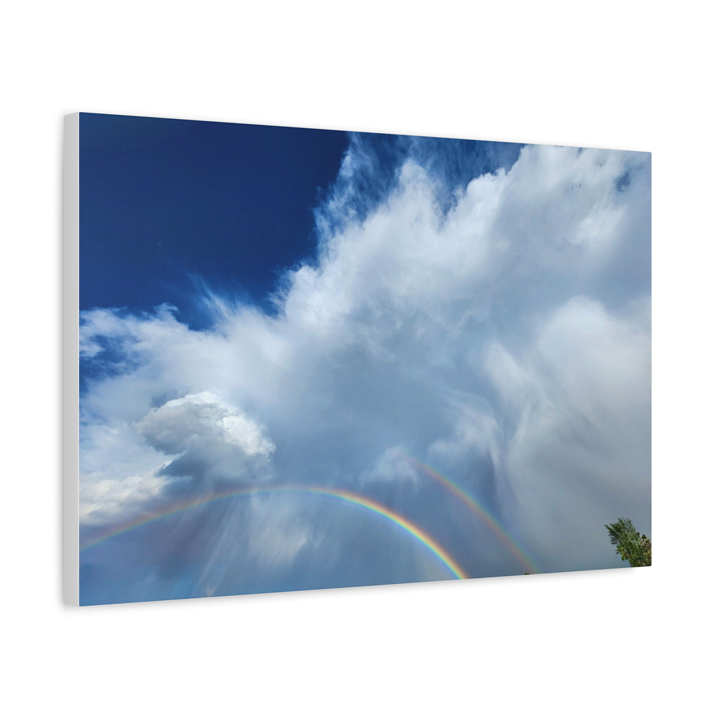 Rainbow Cloud Art Canvas Print, Stretched Wall Decor, Home/Office Art, Gift for Nature Lovers, Gallery Wall Accent