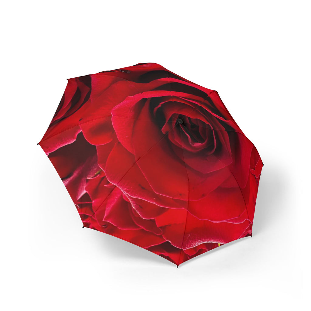 Rose Print Semi-Automatic Umbrella | Stylish Floral Rain Protection | Perfect Gift for Her, Garden Lovers, and Special Occasions