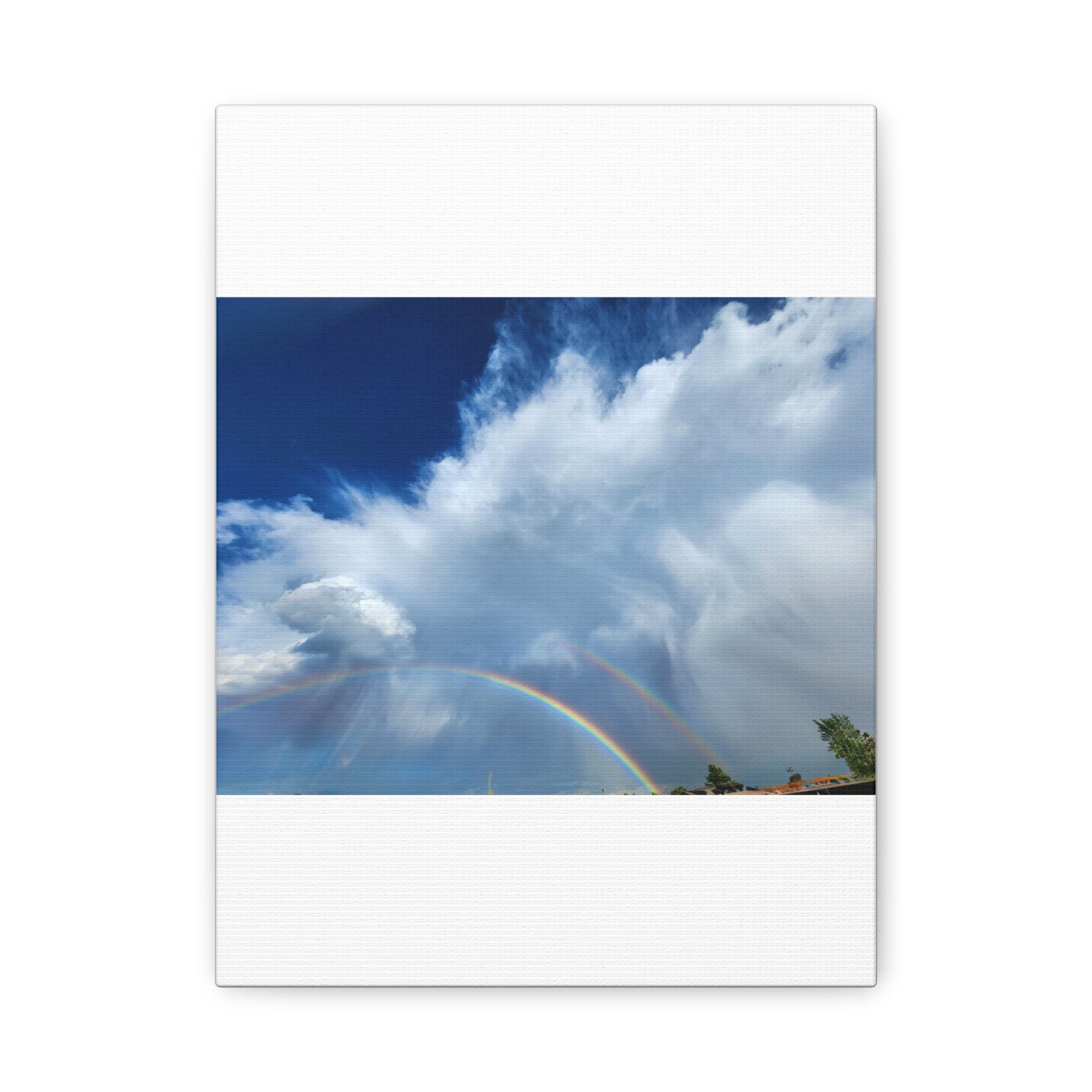 Rainbow Cloud Art Canvas Print, Stretched Wall Decor, Home/Office Art, Gift for Nature Lovers, Gallery Wall Accent