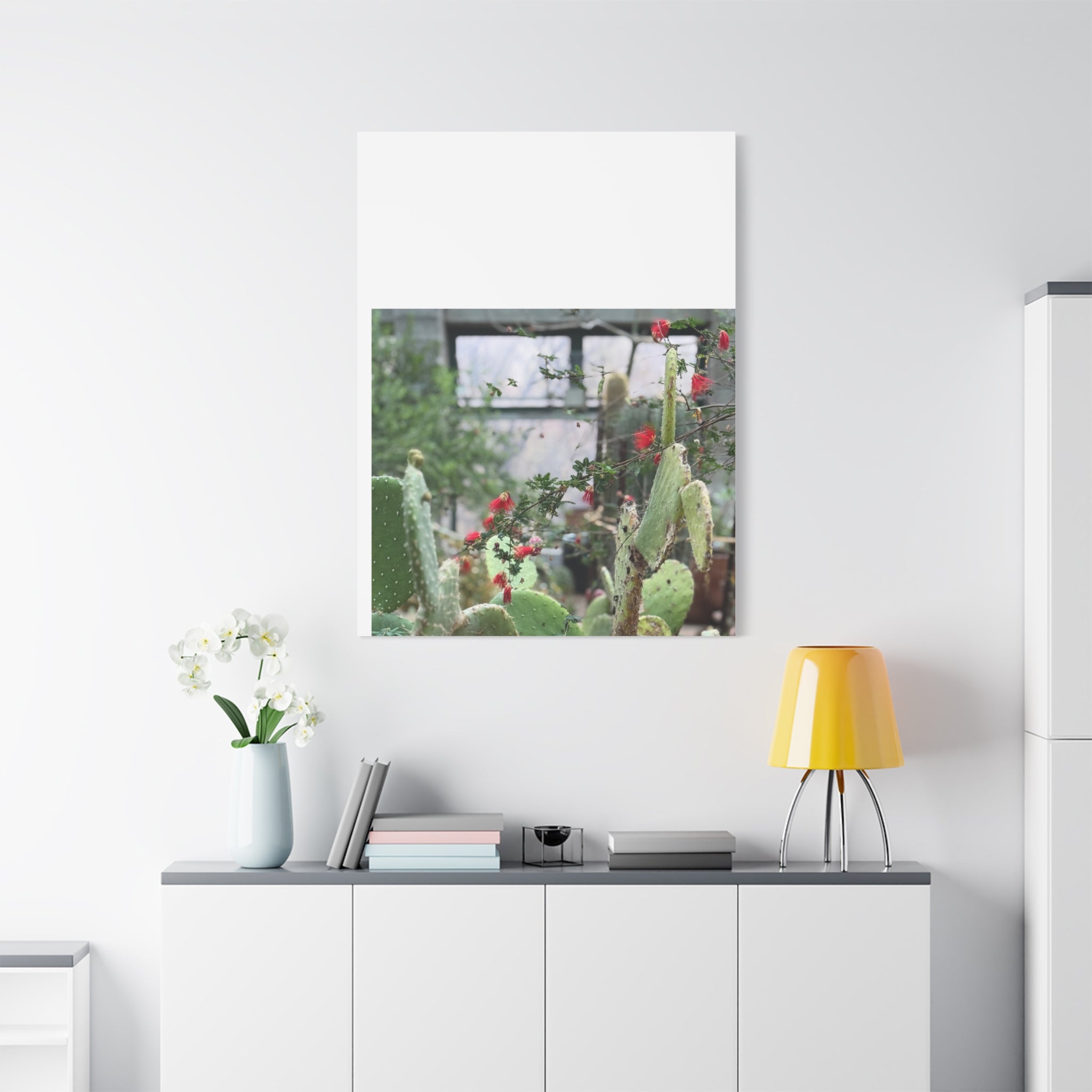 Cactus Wall Art Print, Nature Home Decor, Bohemian Style Artwork, Botanical Gift, Succulent Canvas