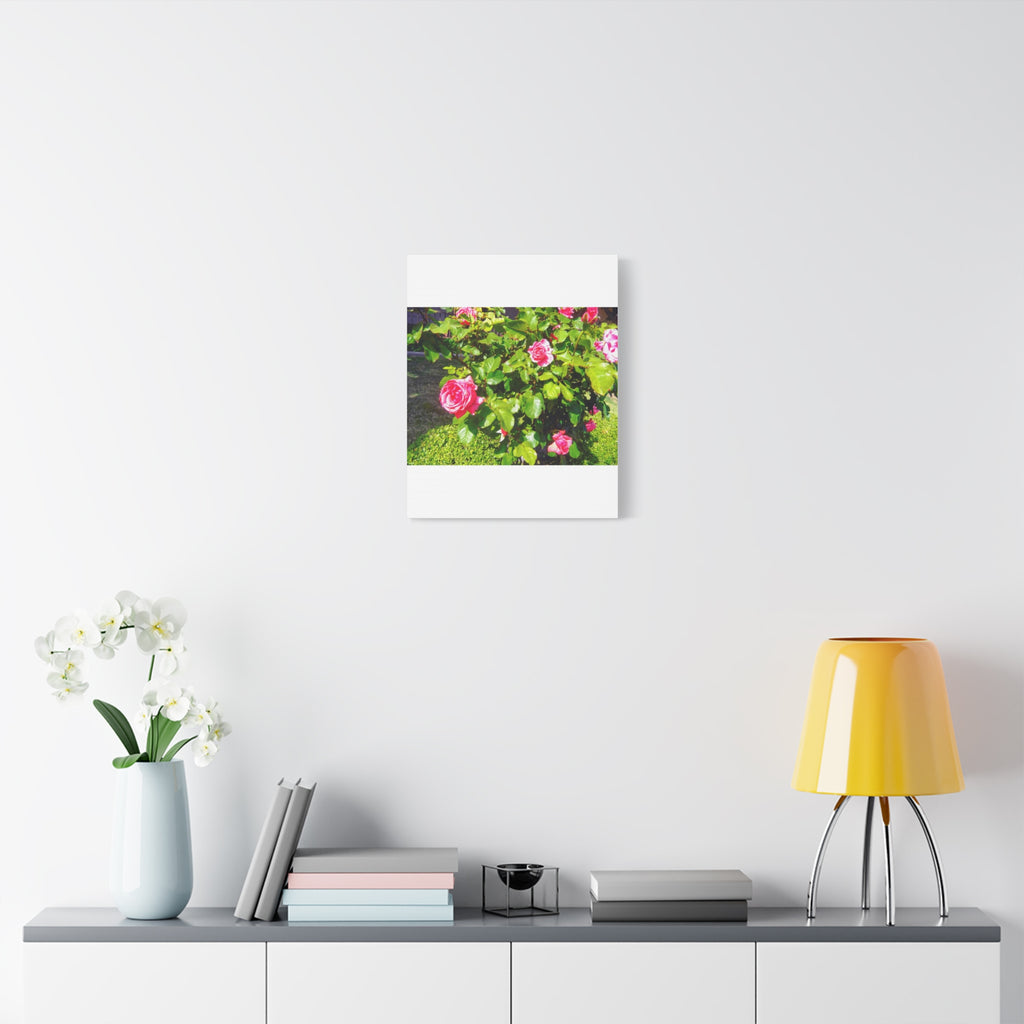 Floral Canvas Wall Art, Pink Rose Decor, Home Gallery Piece, Flower Photography, Garden Wall Decor, Floral Print