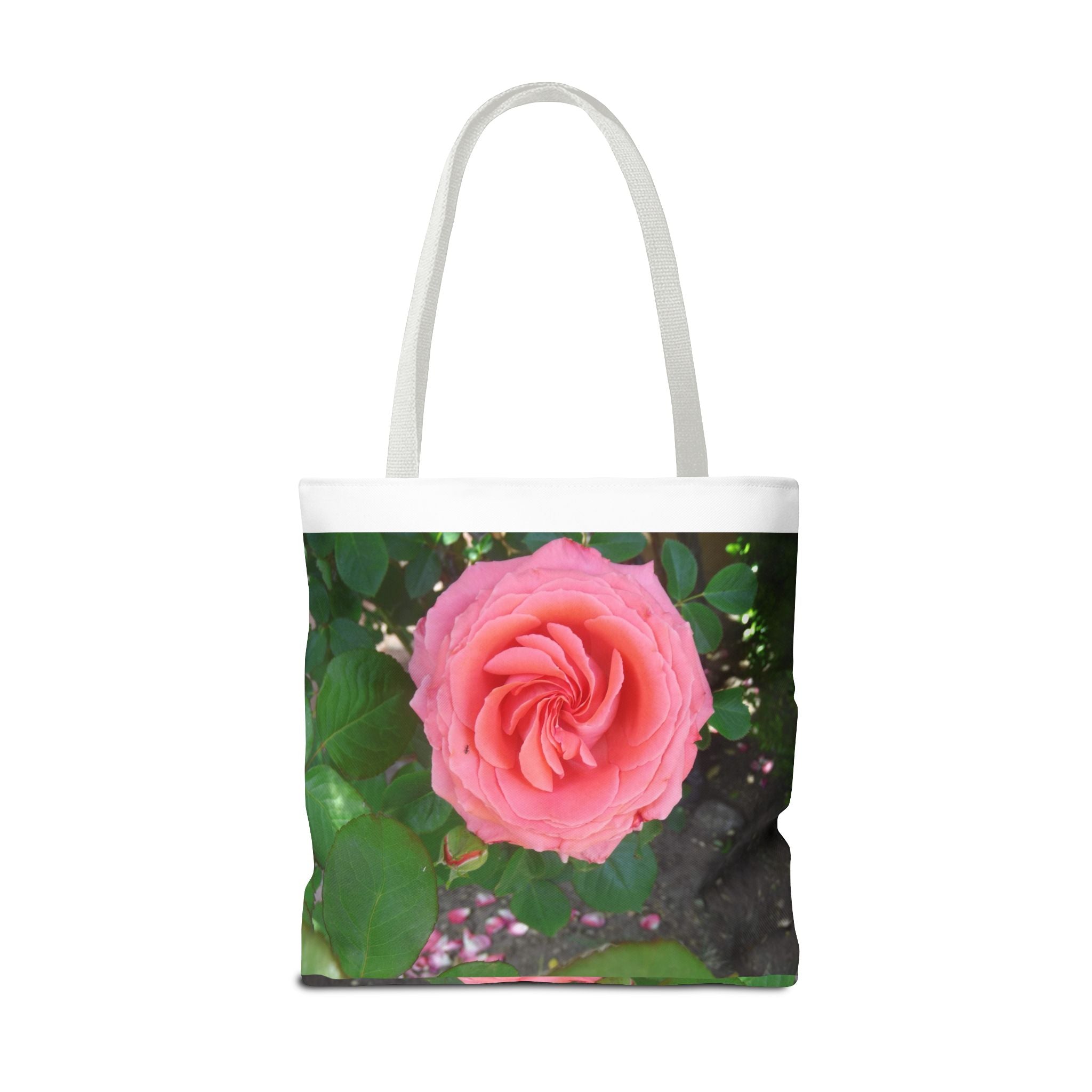 Floral Rose Tote Bag, Stylish Shopping Bag, Eco-Friendly Tote, Gift for Her, Summer Outing Accessory