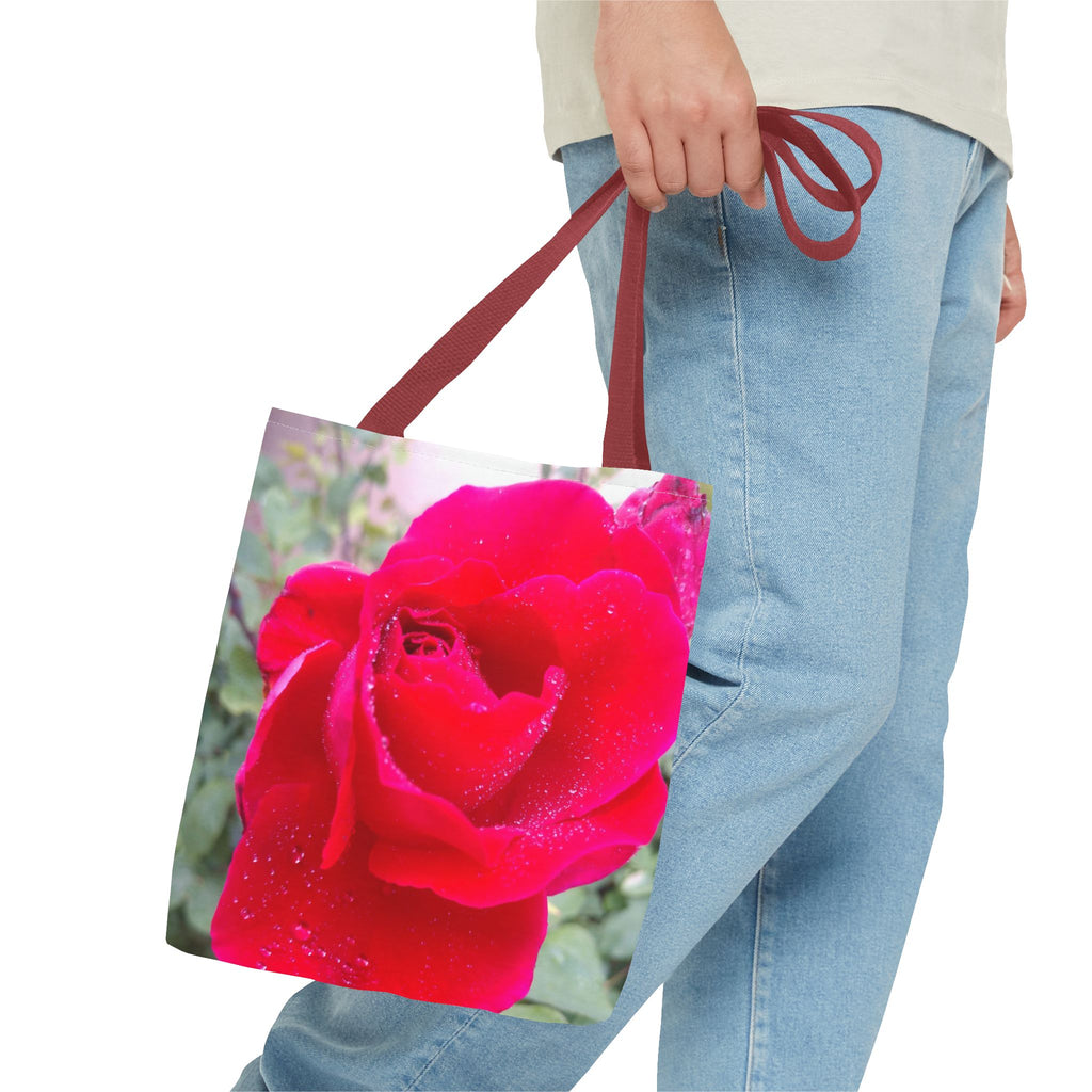 Vibrant Floral Tote Bag | Artistic Rose Design for Everyday Use, Eco-Friendly Shopping, Perfect Gift for Garden Lovers