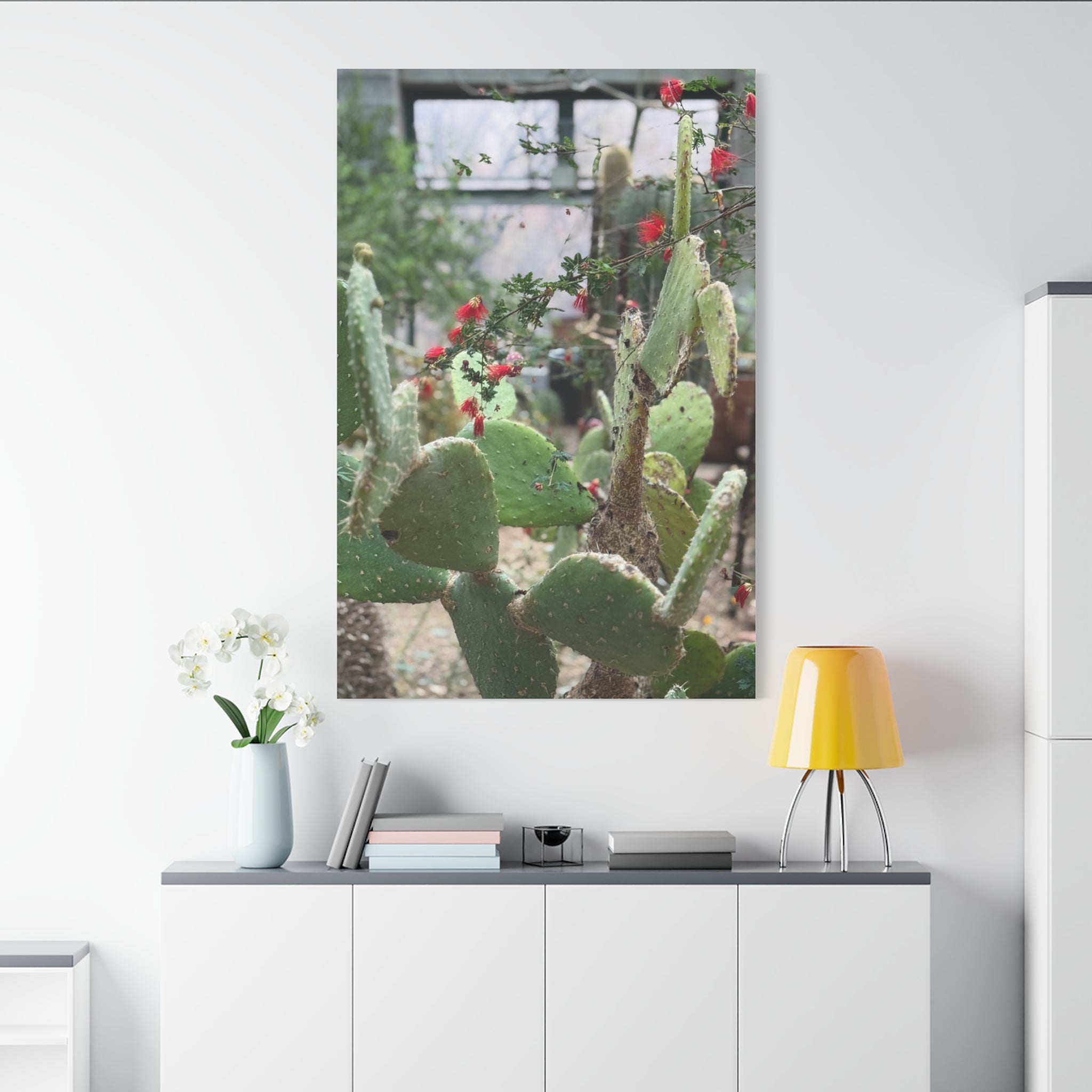 Cactus Artwork Print, Botanical Wall Decor, Succulent Canvas, Nature Lover Gift, Home Decoration
