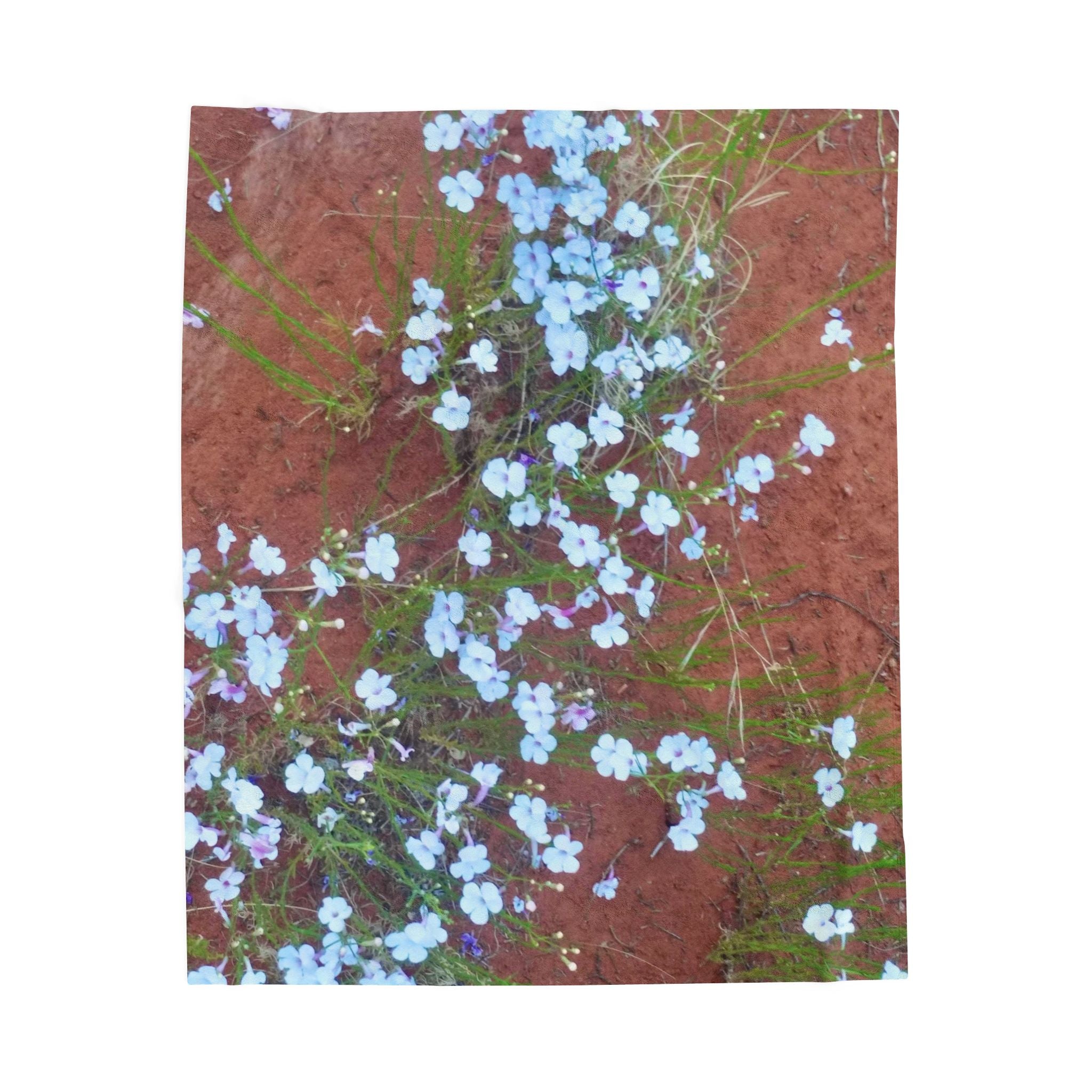 Floral Velveteen Plush Blanket | Cozy Home Décor, Perfect Gift for Holidays, Soft Throw for Bedrooms, Rustic Cottage Style