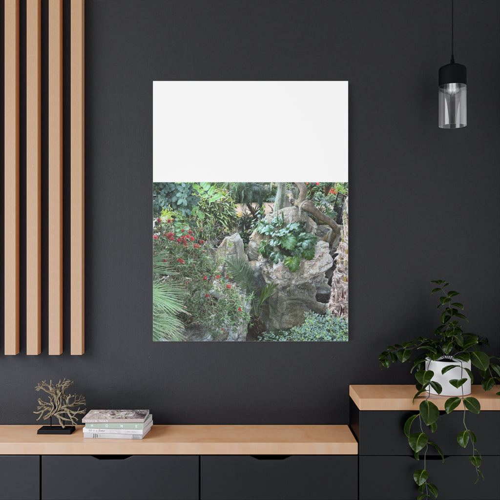 Garden Landscape Canvas Wall Art, Nature Decor, Home Decoration, Gift for Nature Lovers, Eco-Friendly Art, Botanical Wall Decor