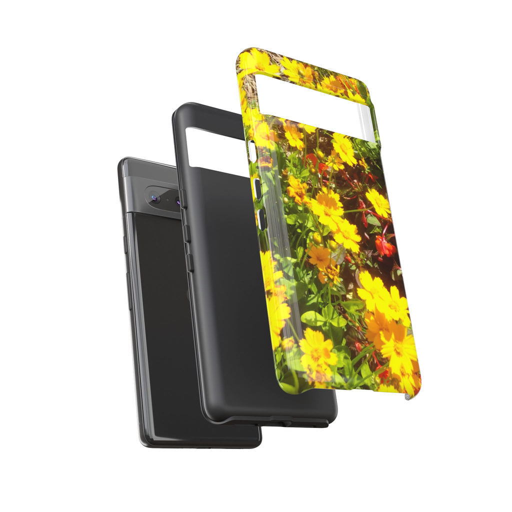 Floral Phone Case - Tough Cases with Vibrant Yellow Flowers, Protective Floral Cover, Spring Decor, Gift Idea for Nature Lovers, [...]