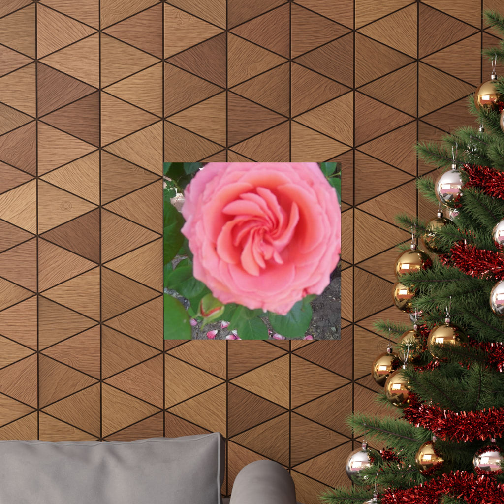 Beautiful Pink Rose Vertical Poster – Floral Wall Art, Home Decor, Gift for Her, Botanical Print, Mother's Day Decoration