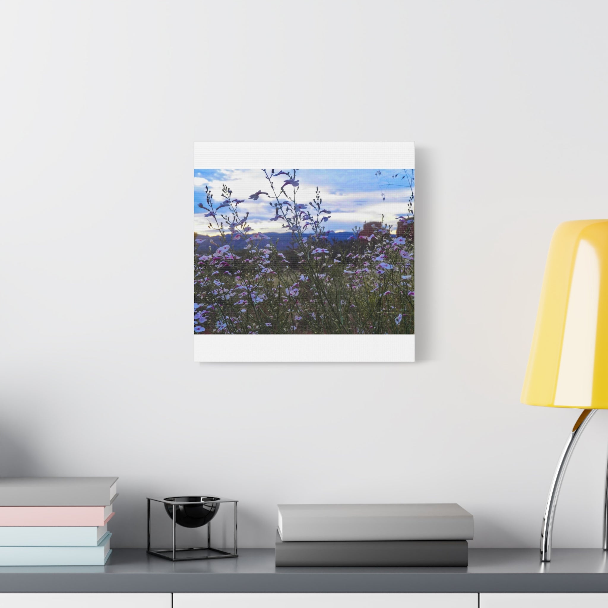 Floral Wall Art Canvas, Nature-Inspired Home Decor, Flower Print, Rustic Living Room, Gift for Gardeners, Boho Wall Art