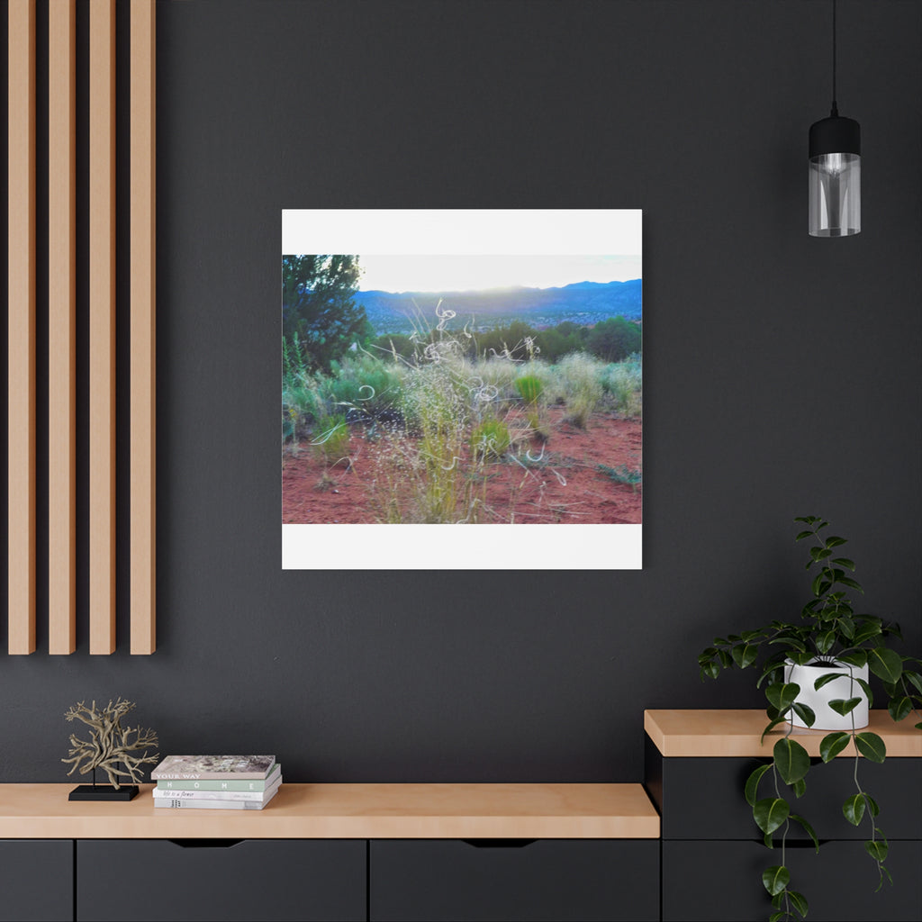 Serene Desert Landscape Canvas Print, Nature Wall Art, Home Decor, Gift for Nature Lovers, Rustic Art for Living Room, Boho Decor