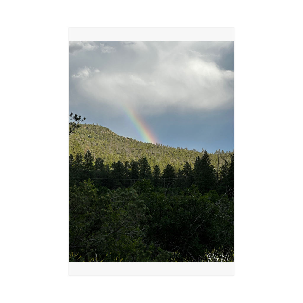 Rainbow Landscape Matte Vertical Posters, Nature Wall Art, Home Decor, Gift for Nature Lovers, Inspirational Prints