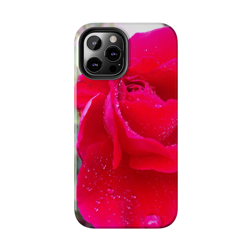 Flower Print Tough Phone Cases, Floral iPhone Case, Durable Mobile Covers, Unique Gift for Her, Birthday Present, Rose Design