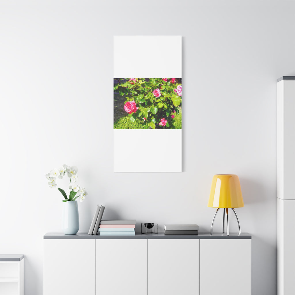 Floral Canvas Wall Art, Pink Rose Decor, Home Gallery Piece, Flower Photography, Garden Wall Decor, Floral Print