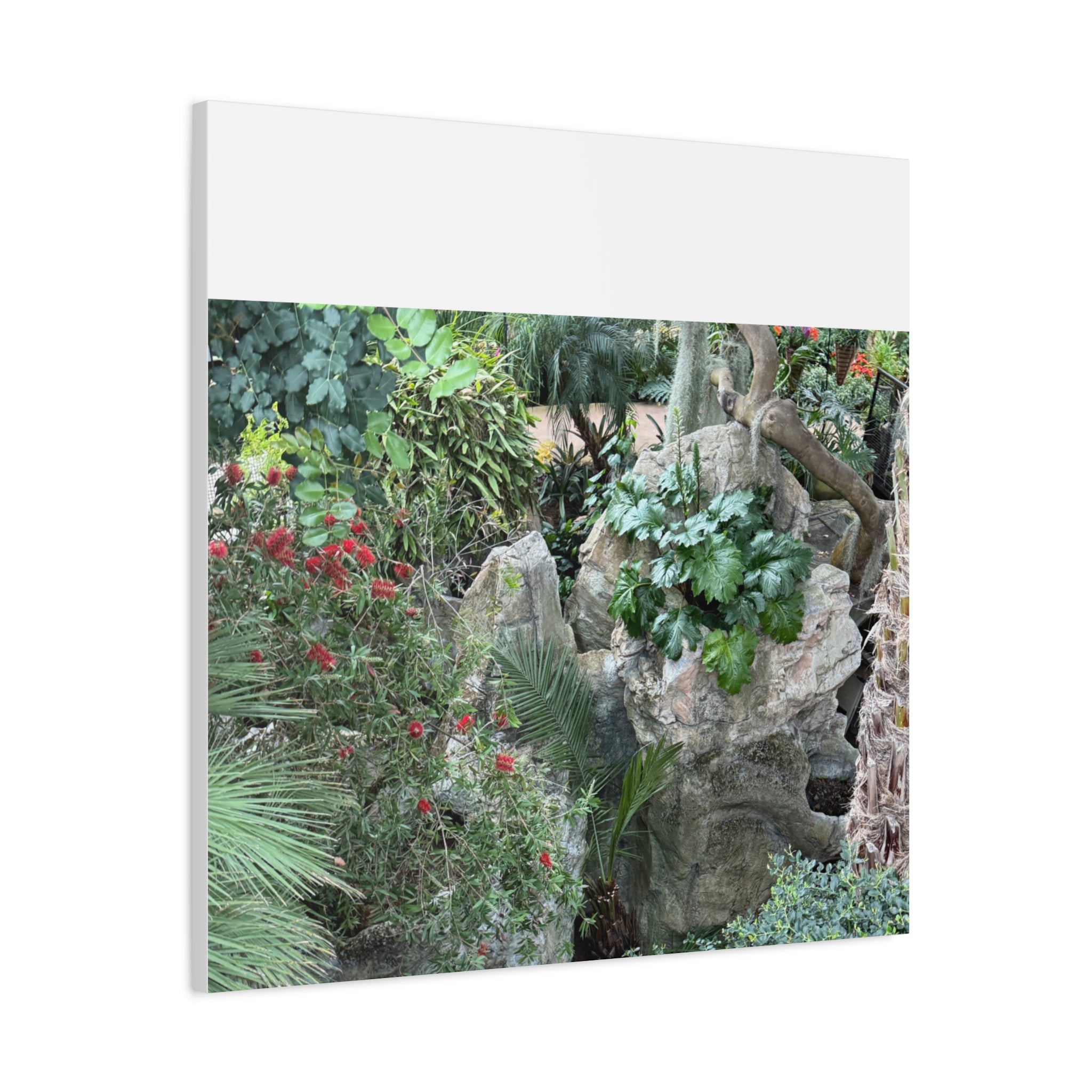 Garden Landscape Canvas Wall Art, Nature Decor, Home Decoration, Gift for Nature Lovers, Eco-Friendly Art, Botanical Wall Decor