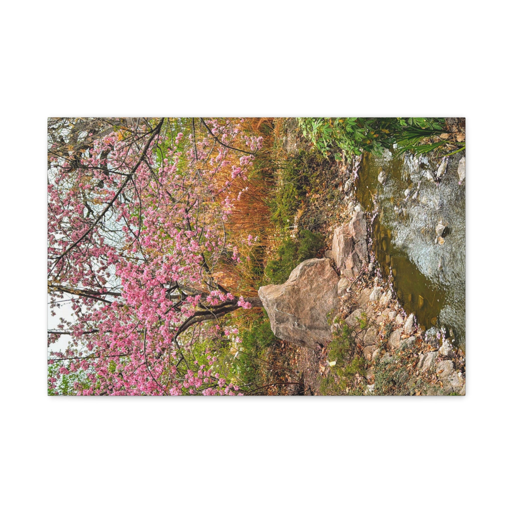 Blossoming Serenity Canvas Print, Floral Wall Art, Nature Decor, Home Aesthetic, Gift Idea for Garden Lovers, Spring Decor