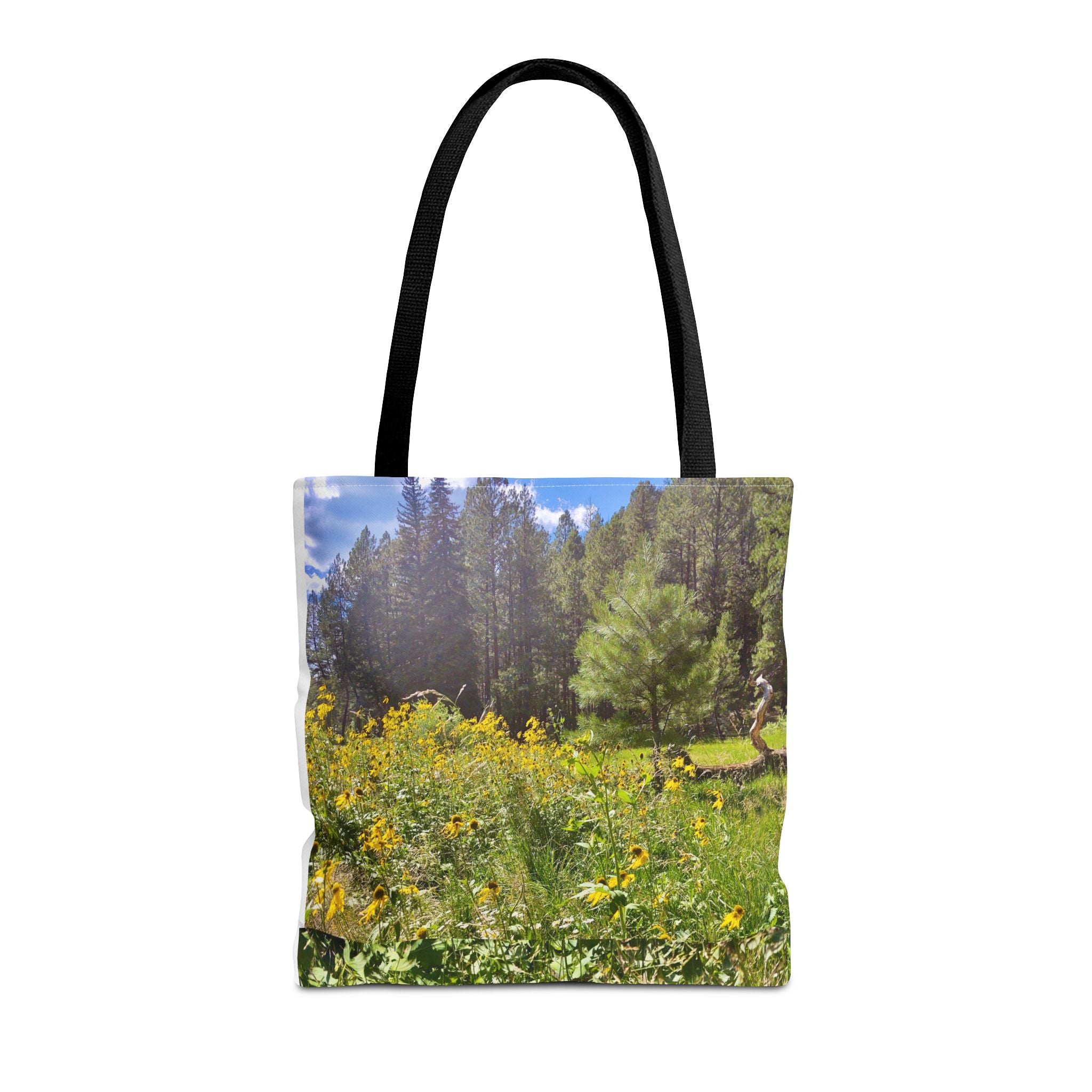 Nature-Inspired Tote Bag, Eco-Friendly Shopping Bag, Flower Print Purse, Gift for Nature Lovers, Summer Picnic Carrier
