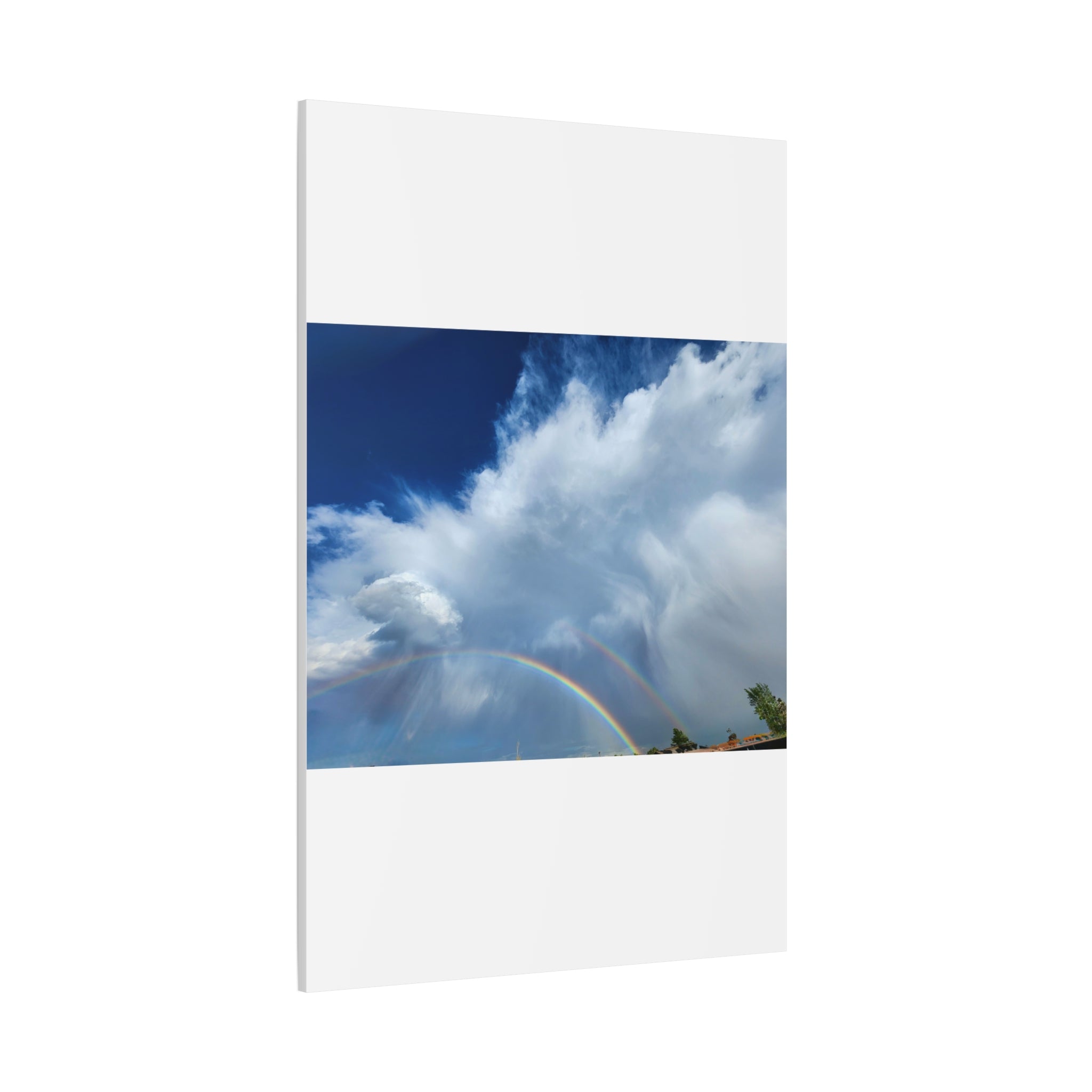 Rainbow Cloud Art Canvas Print, Stretched Wall Decor, Home/Office Art, Gift for Nature Lovers, Gallery Wall Accent