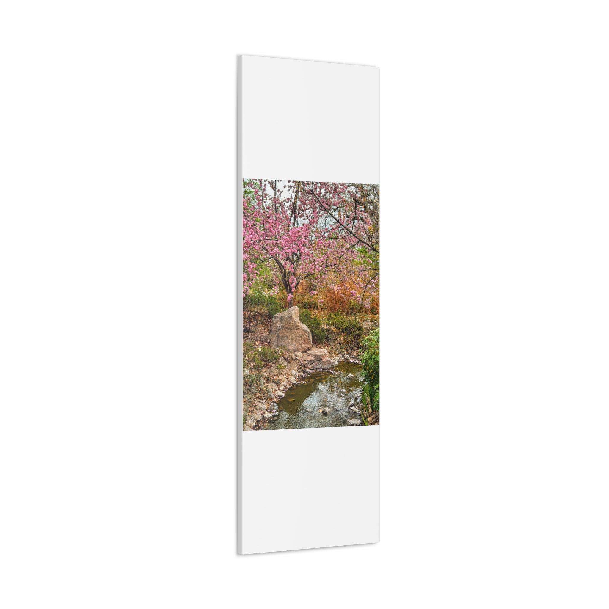 Canvas Wall Art, Pink Blossom Landscape Decor, Nature Photograph, Floral Print, Spring Home Decor, Gift for Nature Lovers