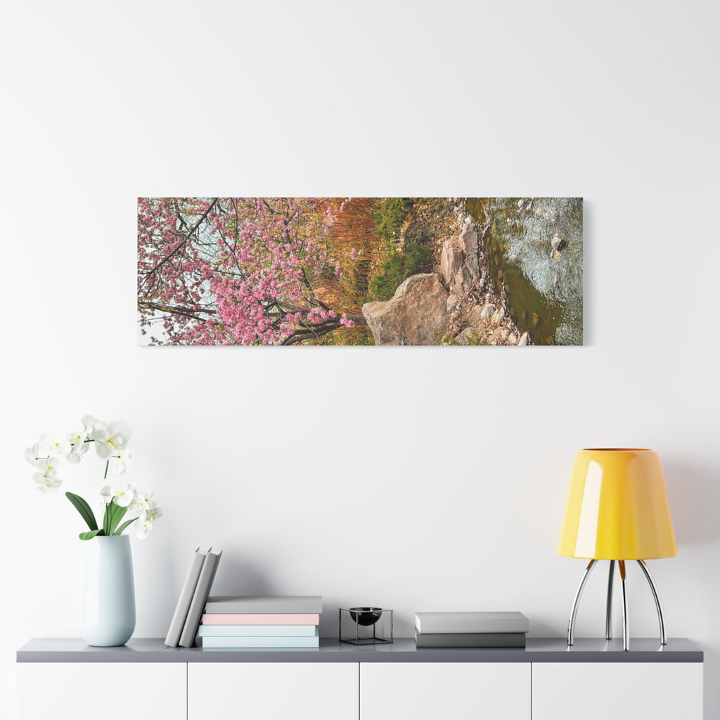 Blossoming Serenity Canvas Print, Floral Wall Art, Nature Decor, Home Aesthetic, Gift Idea for Garden Lovers, Spring Decor
