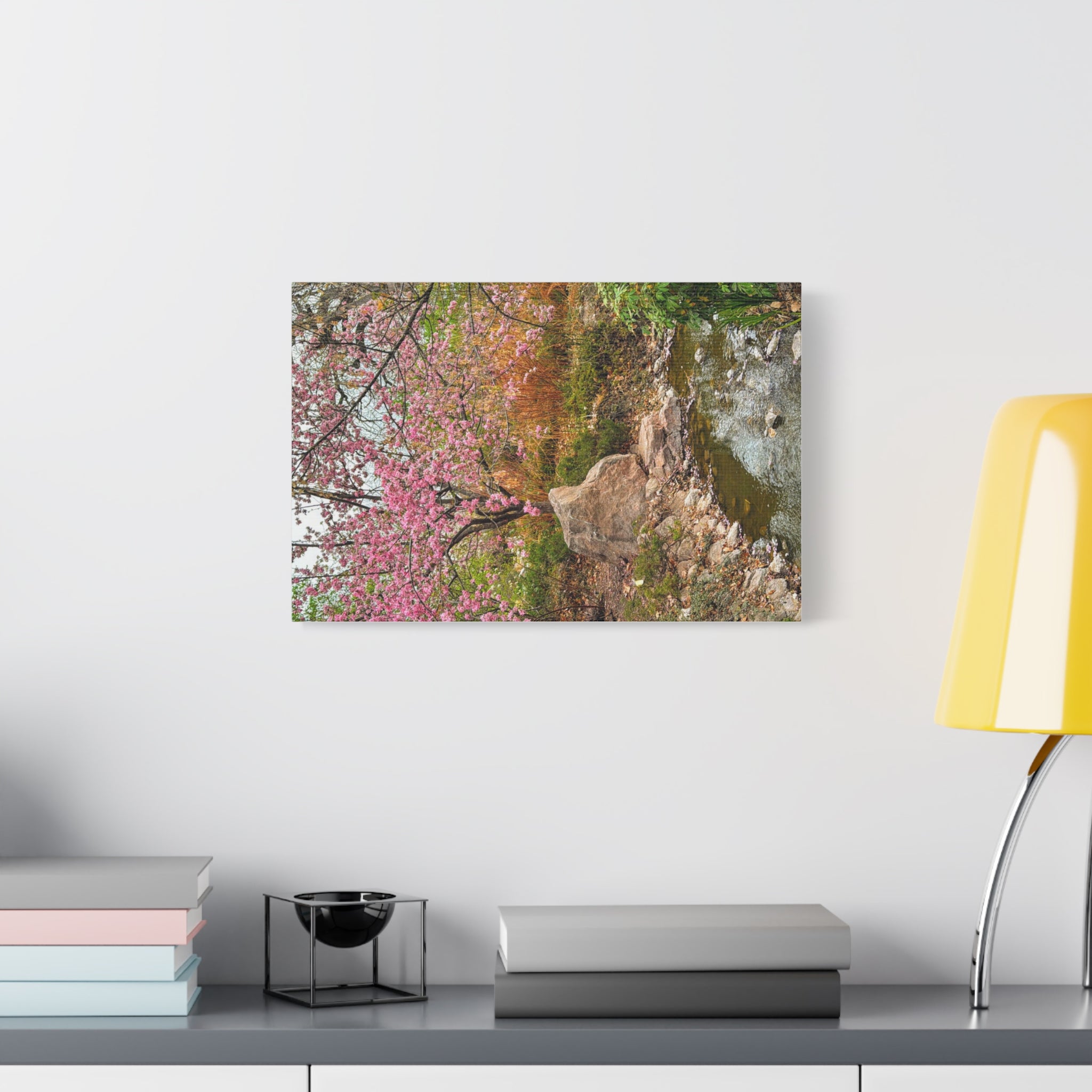Blossoming Serenity Canvas Print, Floral Wall Art, Nature Decor, Home Aesthetic, Gift Idea for Garden Lovers, Spring Decor
