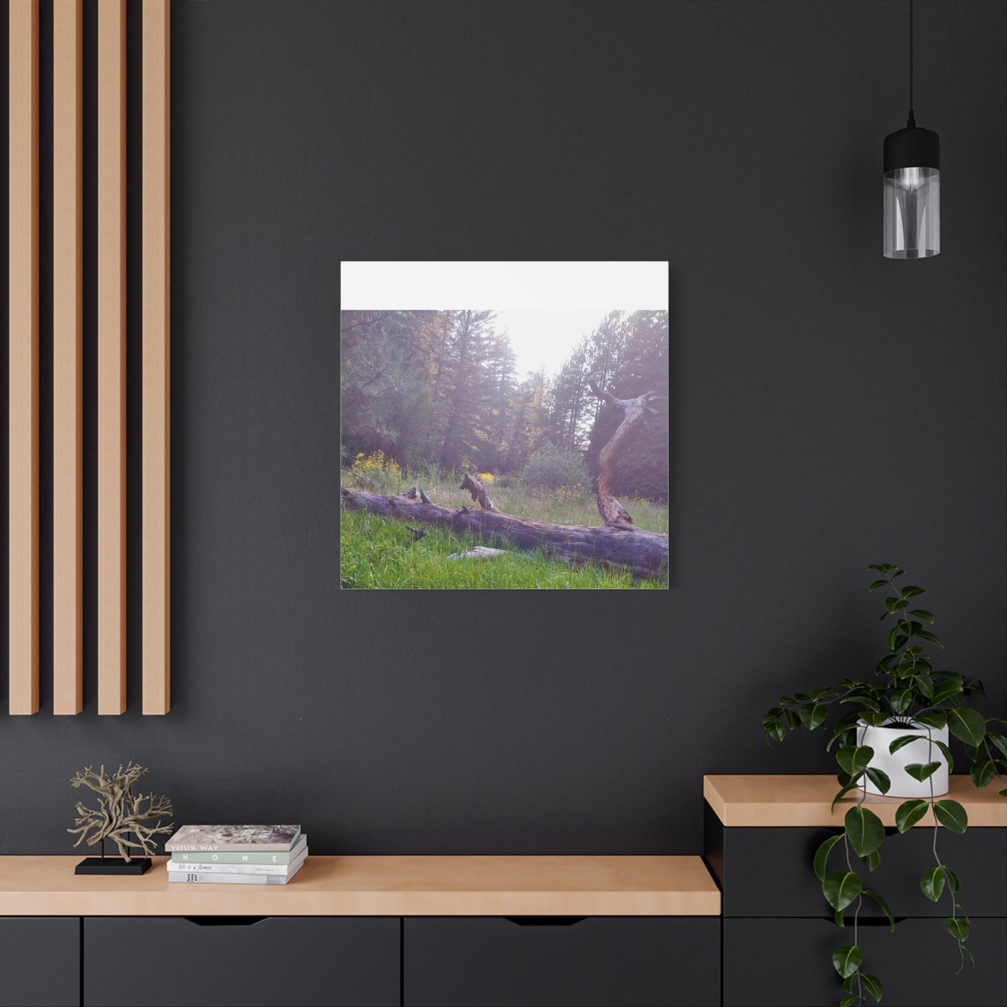 Matte Canvas Wall Art - Serene Nature Scene, Perfect for Home Decor, Gift for Nature Lovers, Office Wall Decoration, Rustic Art Print