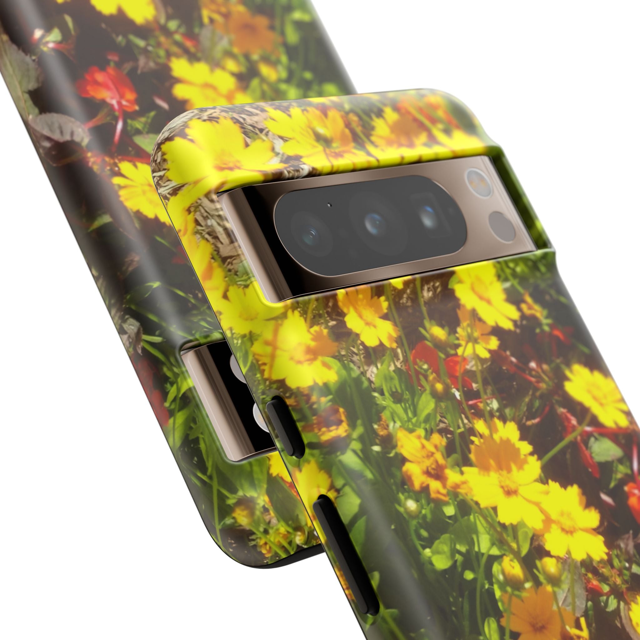 Floral Phone Case - Tough Cases with Vibrant Yellow Flowers, Protective Floral Cover, Spring Decor, Gift Idea for Nature Lovers, [...]