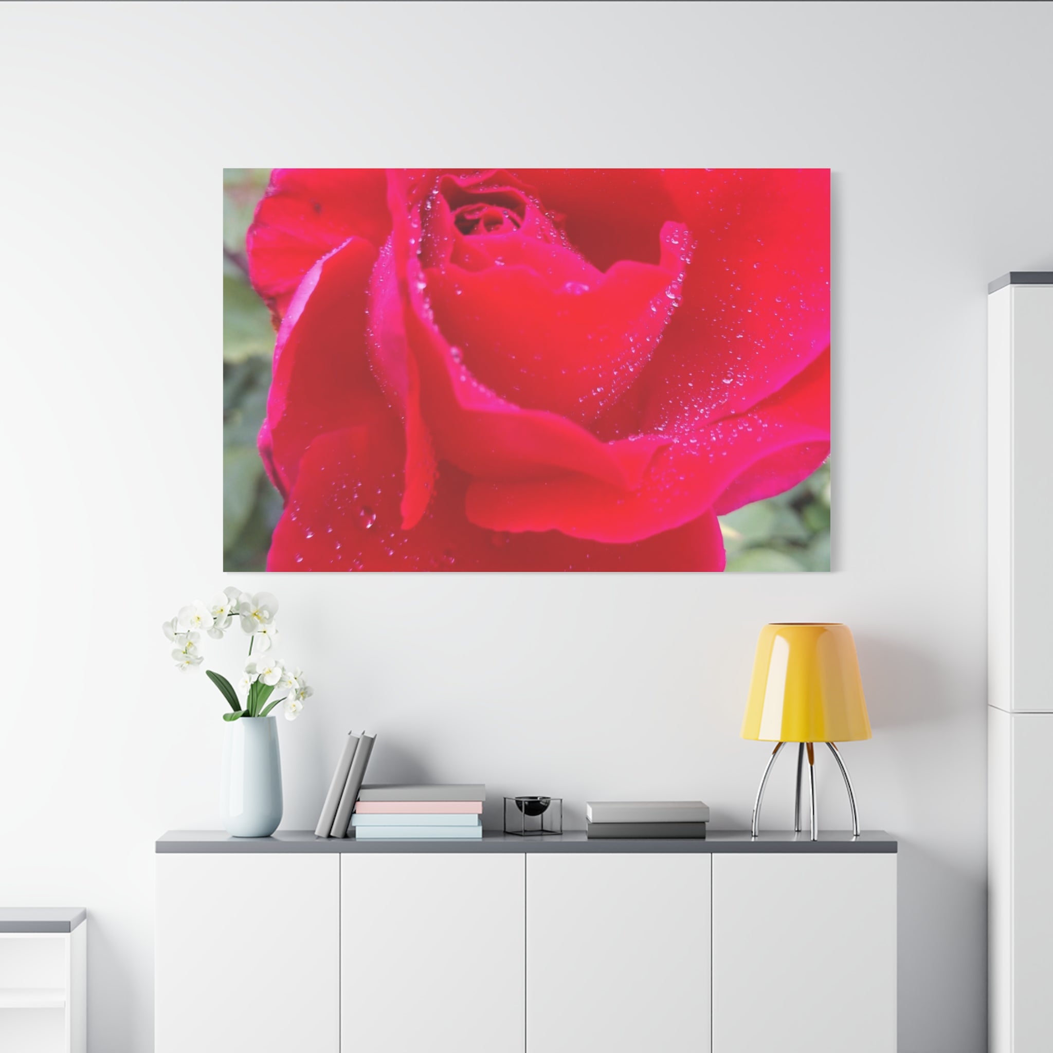 Stunning Floral Canvas Print, Home Decor, Wall Art, Gift for Flower Lovers, Red Rose Art, Mother's Day Gift