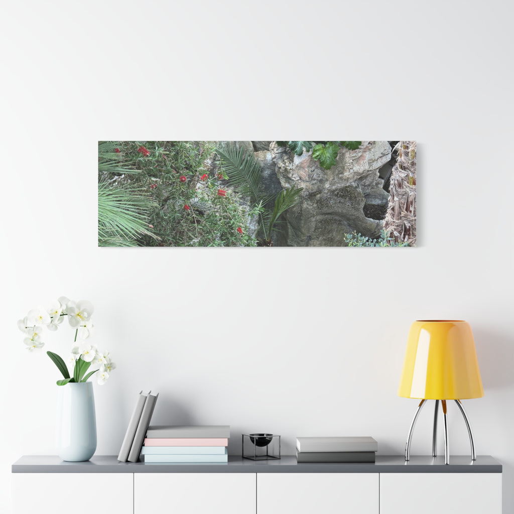 Garden Landscape Canvas Wall Art, Nature Decor, Home Decoration, Gift for Nature Lovers, Eco-Friendly Art, Botanical Wall Decor