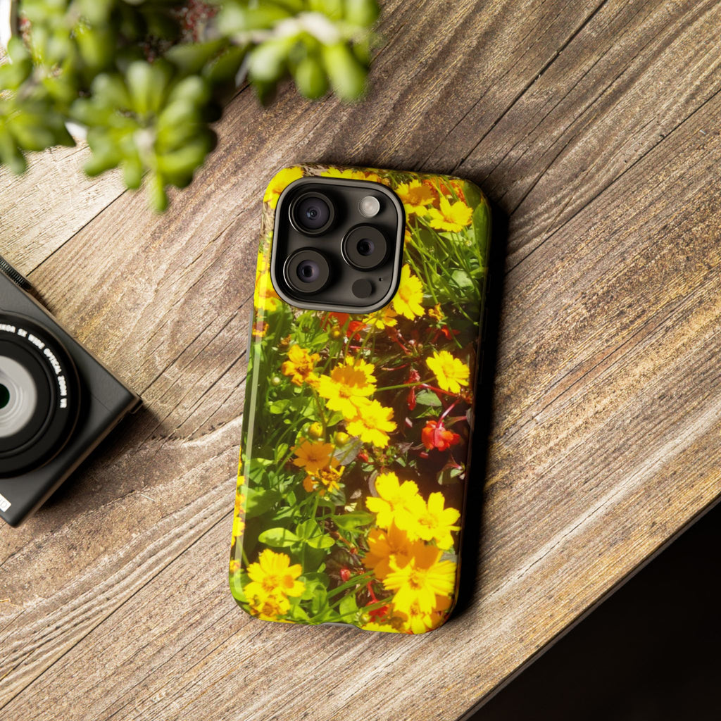 Floral Phone Case - Tough Cases with Vibrant Yellow Flowers, Protective Floral Cover, Spring Decor, Gift Idea for Nature Lovers, [...]