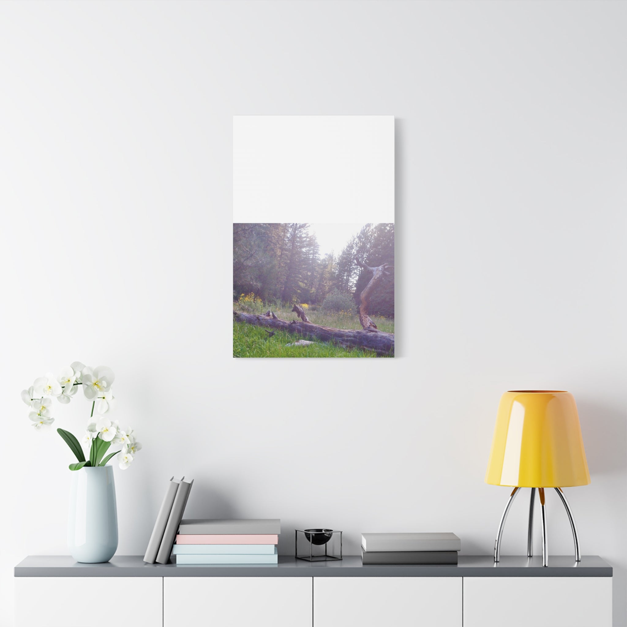 Matte Canvas Wall Art - Serene Nature Scene, Perfect for Home Decor, Gift for Nature Lovers, Office Wall Decoration, Rustic Art Print