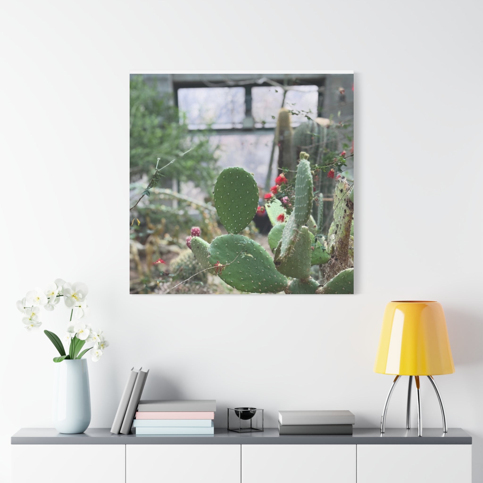 Cactus Matte Canvas Wall Art, Nature Decor, Southwestern Room Design, Green Plant Prints, Home and Office Wall Decor