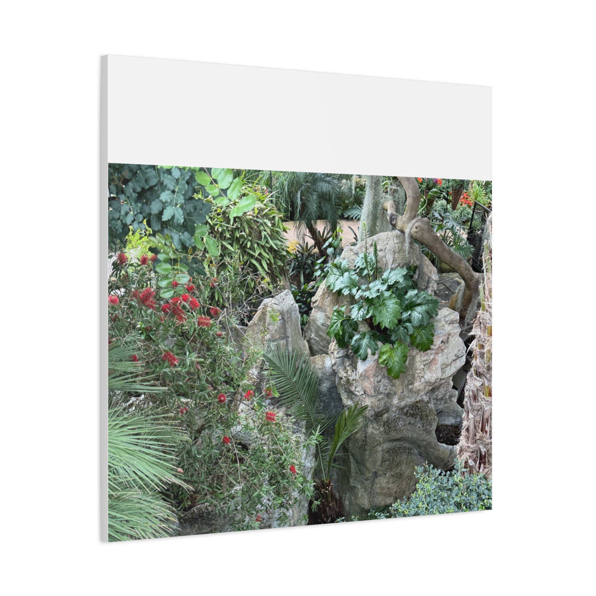 Garden Landscape Canvas Wall Art, Nature Decor, Home Decoration, Gift for Nature Lovers, Eco-Friendly Art, Botanical Wall Decor
