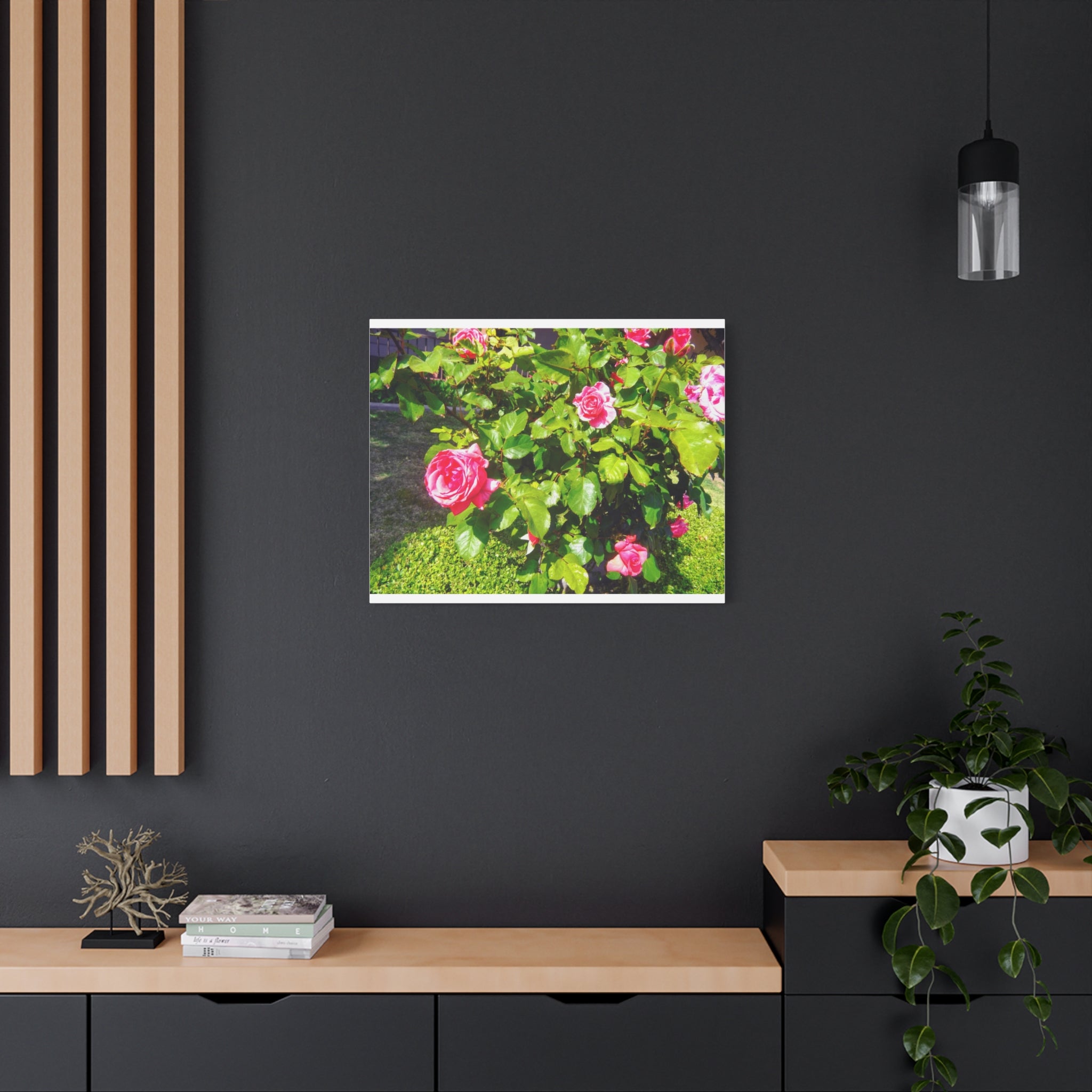 Floral Canvas Wall Art, Pink Rose Decor, Home Gallery Piece, Flower Photography, Garden Wall Decor, Floral Print