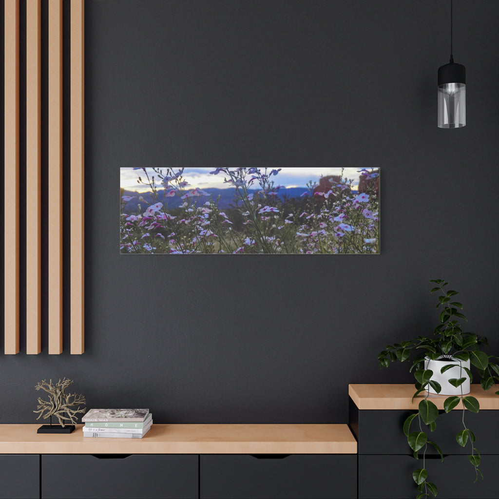 Floral Wall Art Canvas, Nature-Inspired Home Decor, Flower Print, Rustic Living Room, Gift for Gardeners, Boho Wall Art