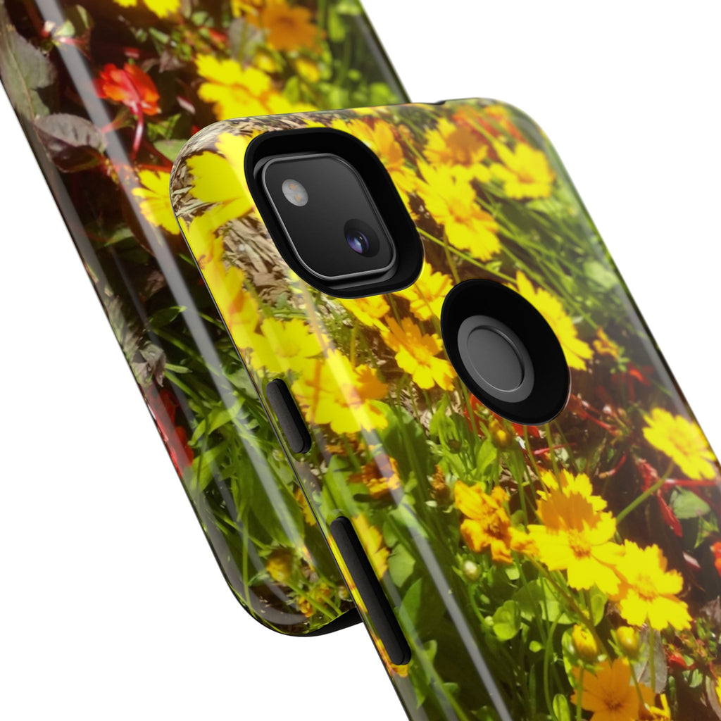Floral Phone Case - Tough Cases with Vibrant Yellow Flowers, Protective Floral Cover, Spring Decor, Gift Idea for Nature Lovers, [...]