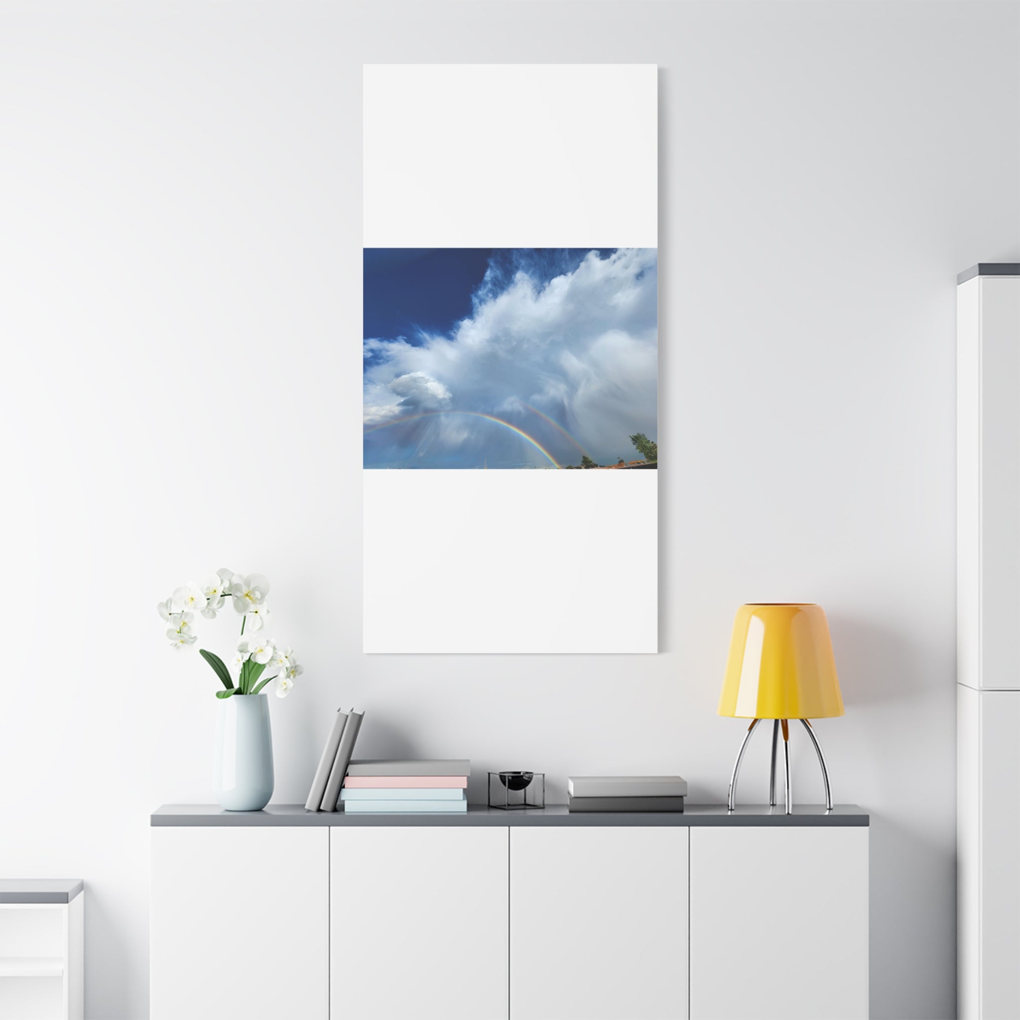 Rainbow Cloud Art Canvas Print, Stretched Wall Decor, Home/Office Art, Gift for Nature Lovers, Gallery Wall Accent