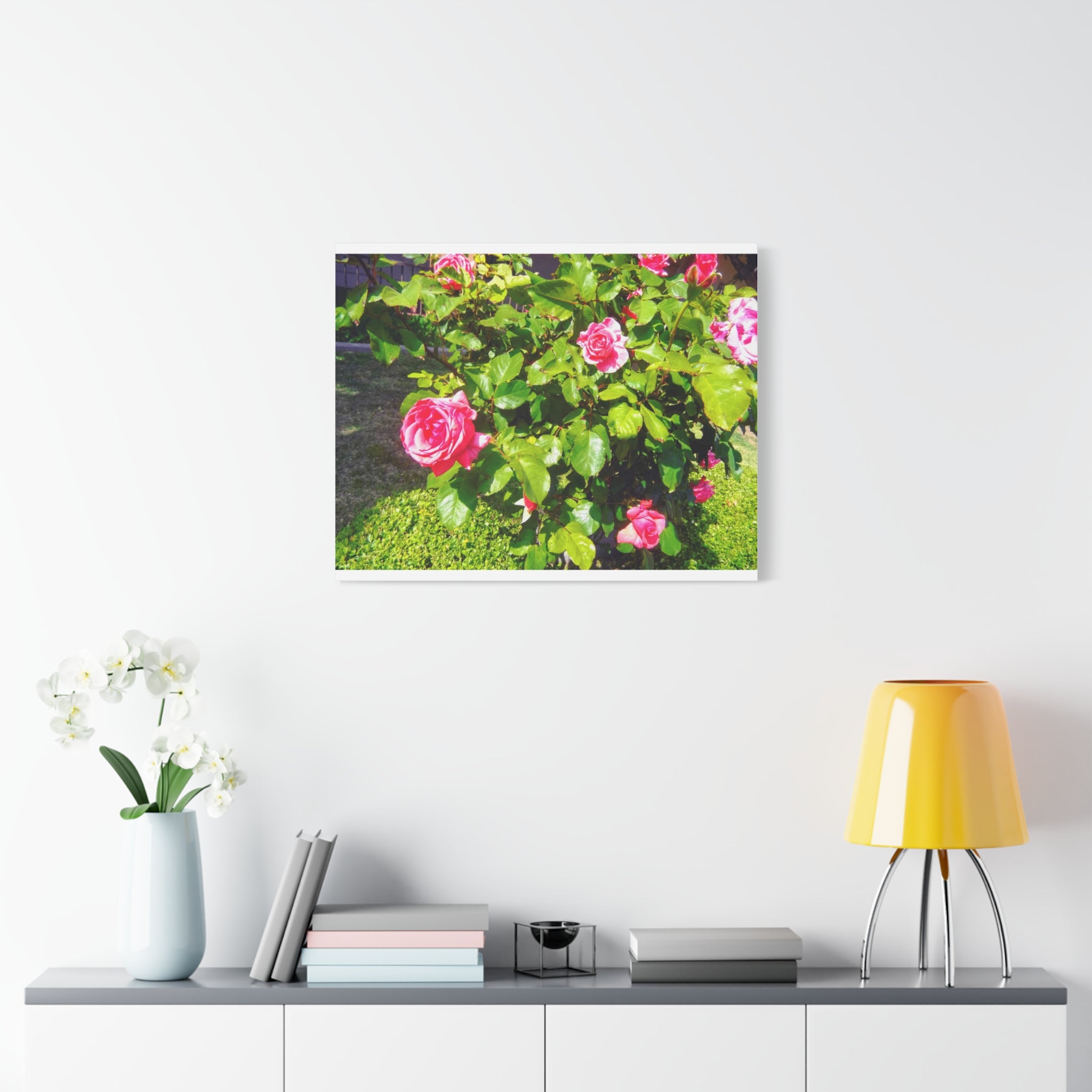 Floral Canvas Wall Art, Pink Rose Decor, Home Gallery Piece, Flower Photography, Garden Wall Decor, Floral Print