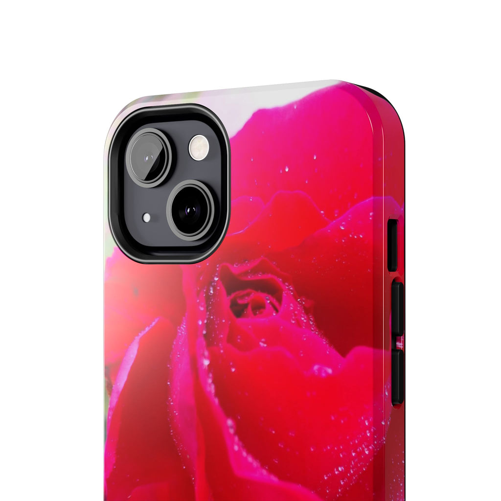 Flower Print Tough Phone Cases, Floral iPhone Case, Durable Mobile Covers, Unique Gift for Her, Birthday Present, Rose Design