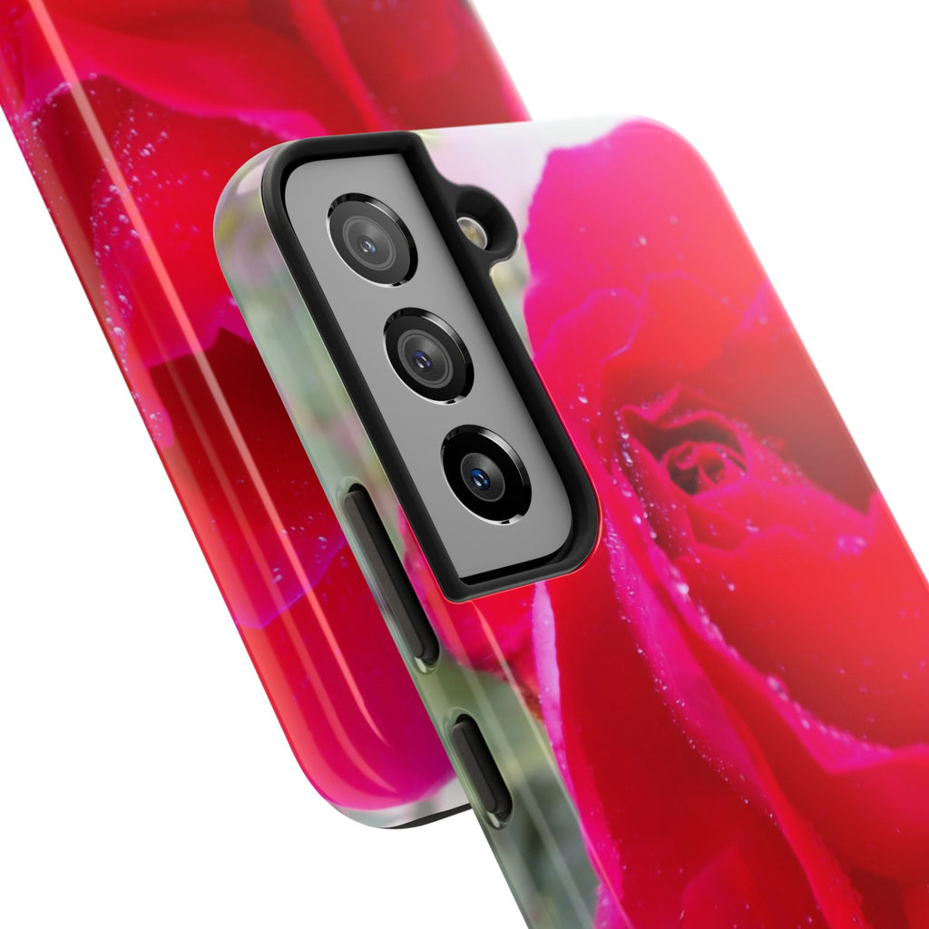 Flower Print Tough Phone Cases, Floral iPhone Case, Durable Mobile Covers, Unique Gift for Her, Birthday Present, Rose Design