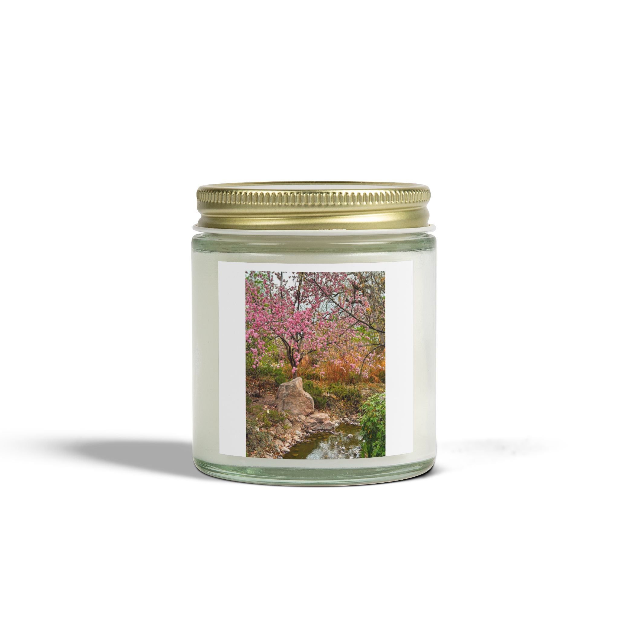 Spring Blossom Scented Candle - Aromatherapy Gift, Natural Coconut Apricot Wax, Home Décor, Relaxation, Self-Care