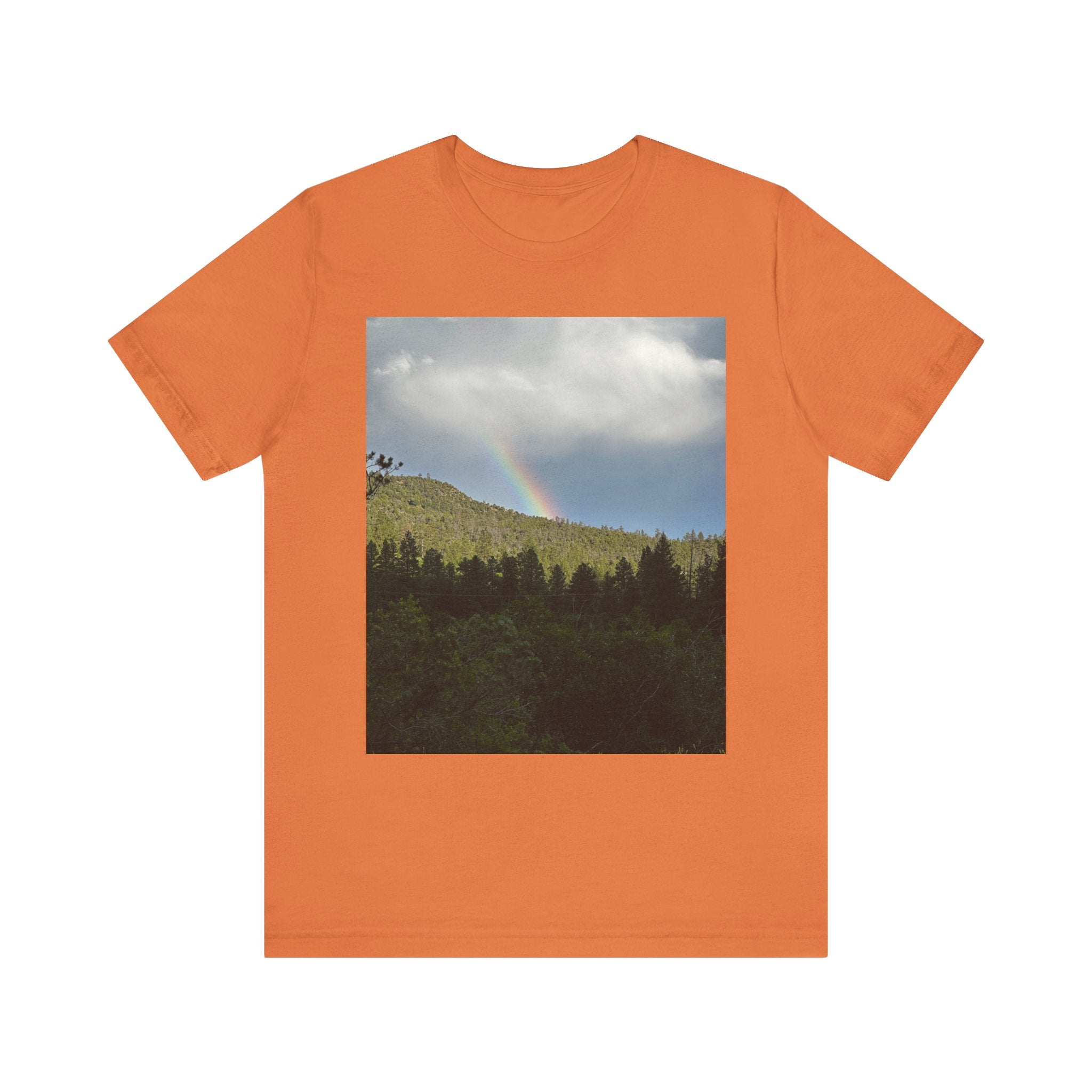 Rainbow Mountain Unisex Tee | Nature Lover Gift, Outdoor Adventure Wear, Cozy Casual Style, Cool Nature Shirt, Summer Tee