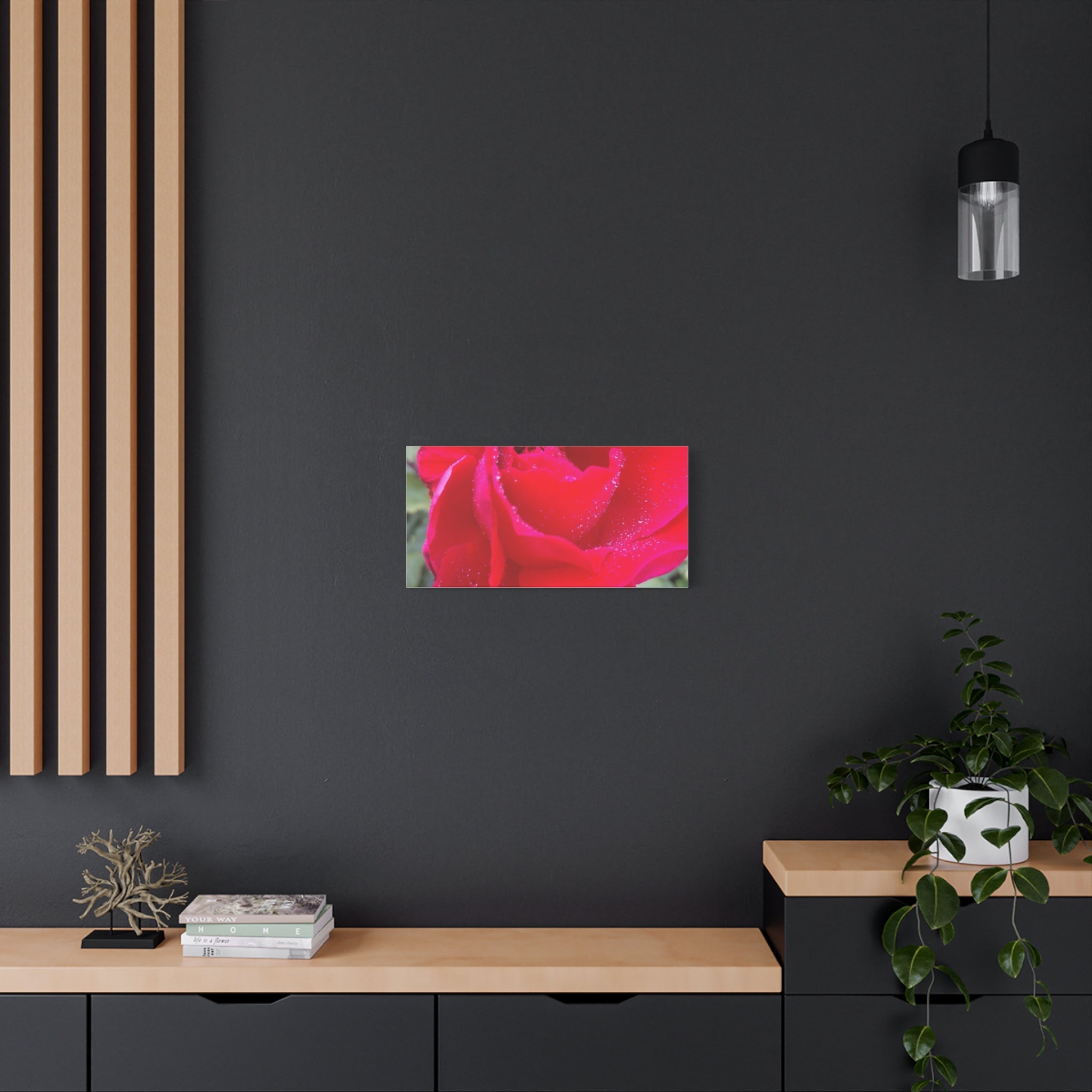 Stunning Floral Canvas Print, Home Decor, Wall Art, Gift for Flower Lovers, Red Rose Art, Mother's Day Gift