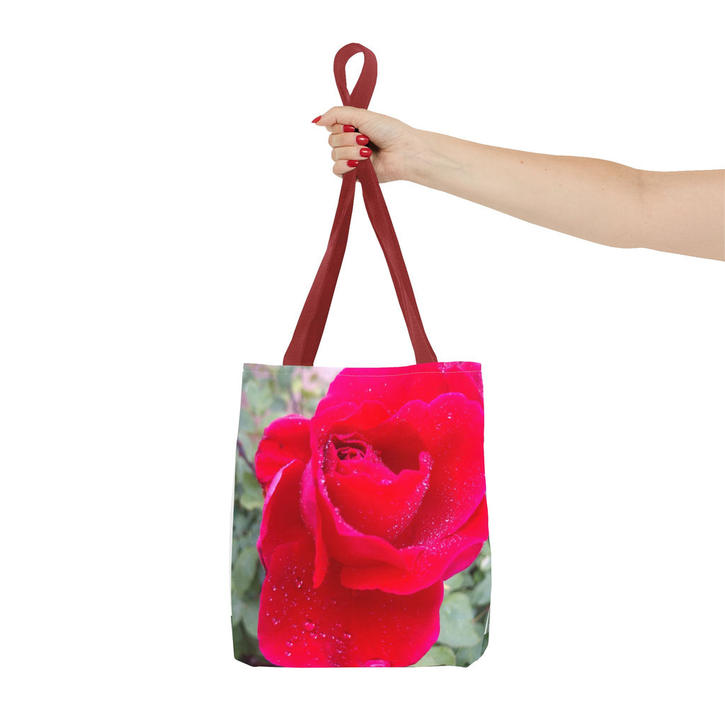 Vibrant Floral Tote Bag - Eco-Friendly Canvas, Perfect for Shopping, Beach Days, or Gift Giving - Rose Design